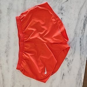 Nike Orange Dri-Fit Lined Shorts